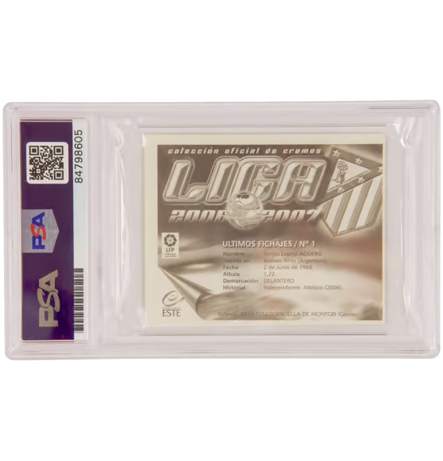 Sergio Aguero Signed 2006-07 Ultimos Fichajes Liga #1 – PSA 10 Autograph